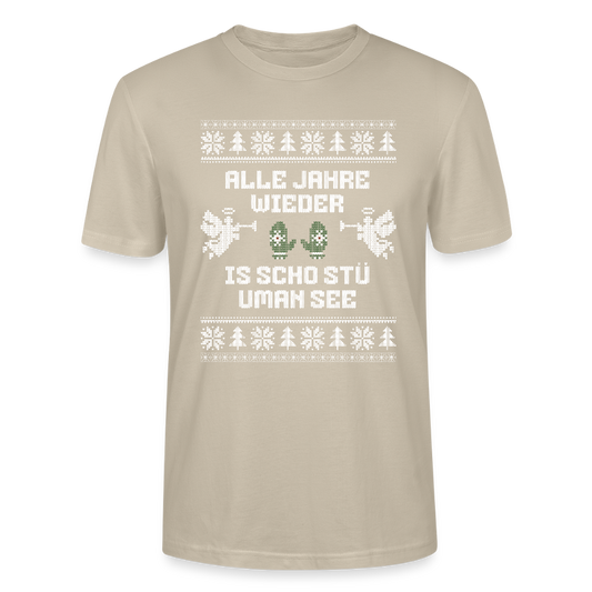Is scho stü uman See - Bio T-Shirt Unisex - Beige