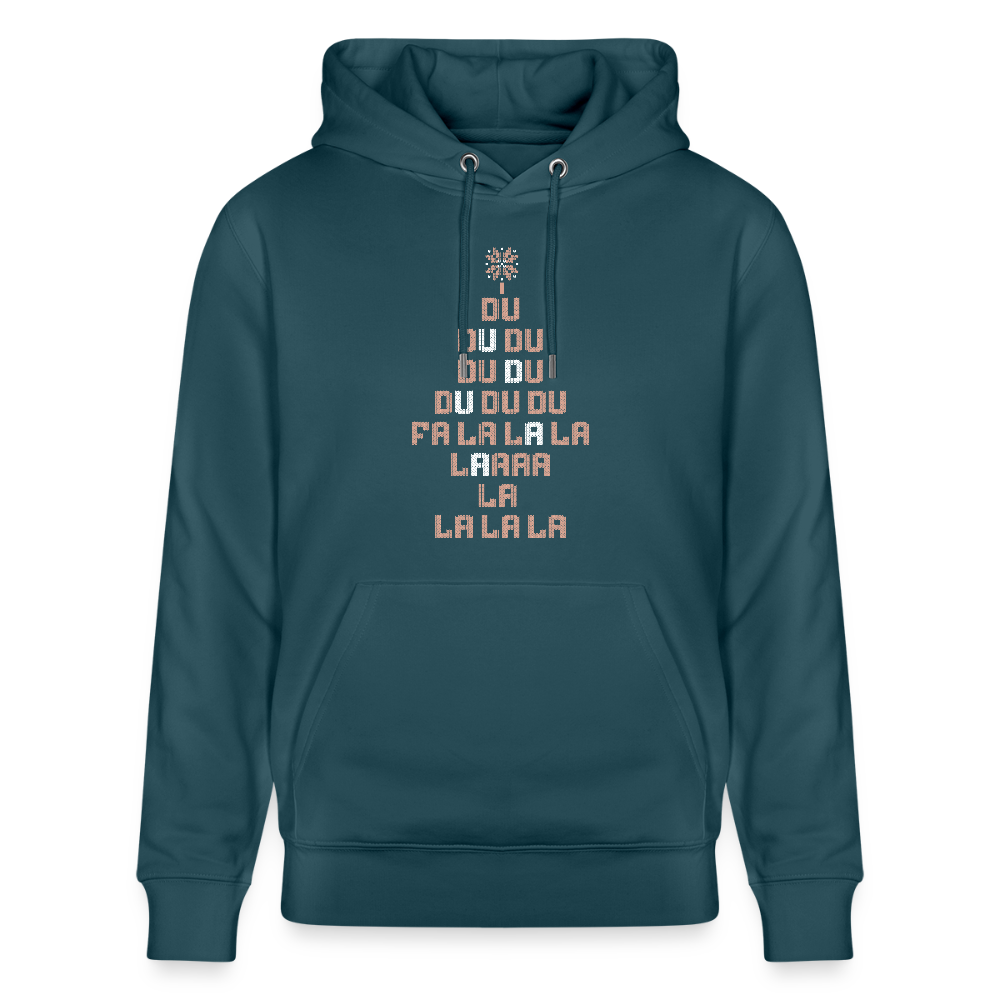 Falalalala - Unisex Bio-Hoodie - Dunkles Petrol