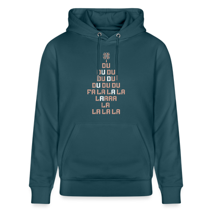 Falalalala - Unisex Bio-Hoodie - Dunkles Petrol