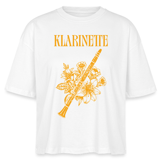 Klarinette in Gelb - Klarinette - Bio-T-Shirt Frauen - Weiß