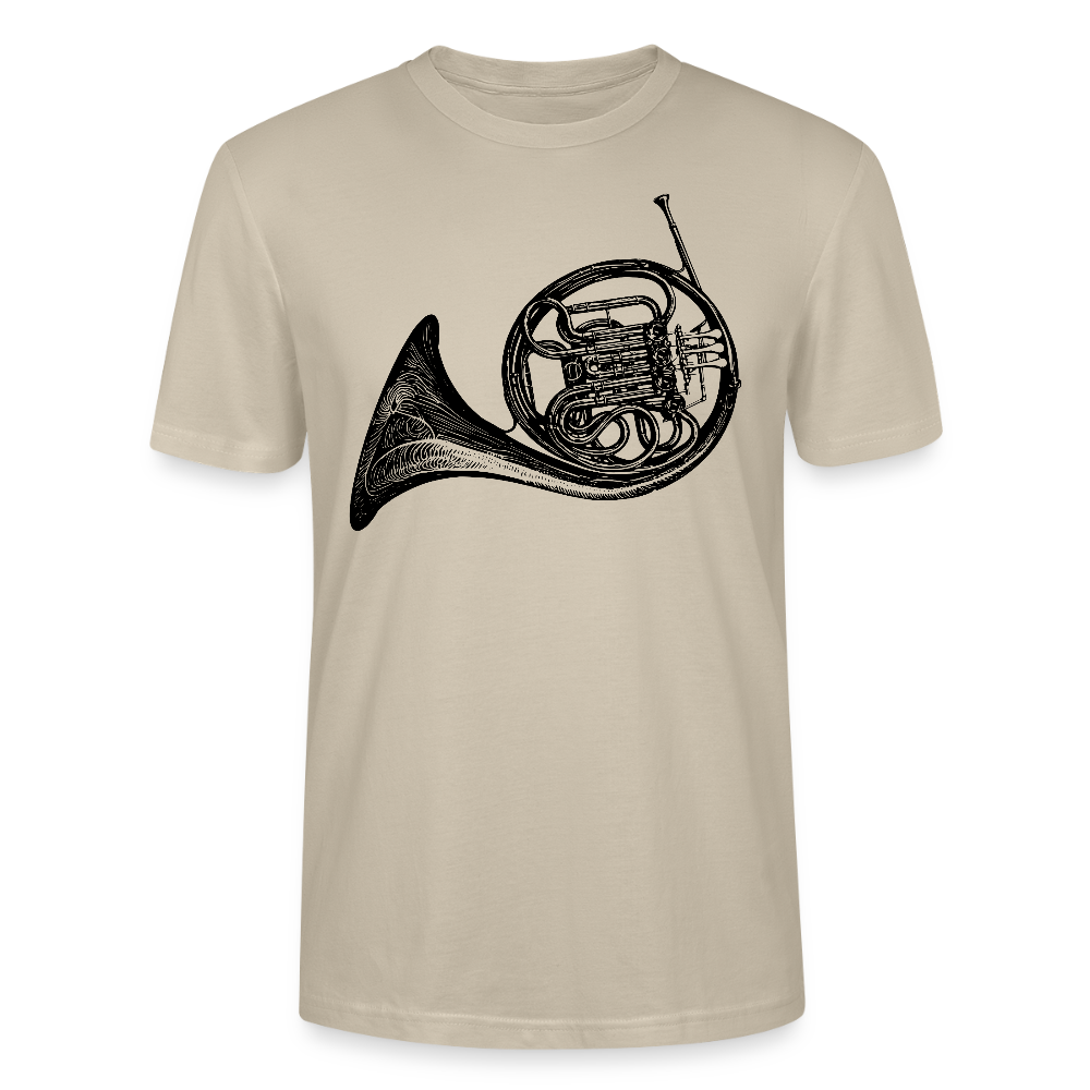 Waldhorn - schwarz - Bio T-Shirt Standard Unisex - Beige
