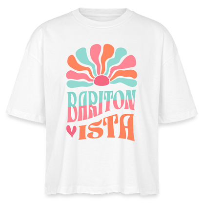 Baritonista - Bariton/Tenorhorn - Bio T-Shirt Cropped - Weiß