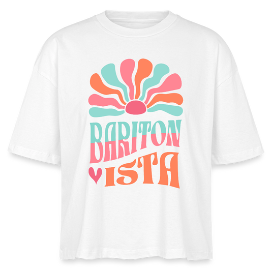 Baritonista - Bariton/Tenorhorn - Bio T-Shirt Cropped - Weiß