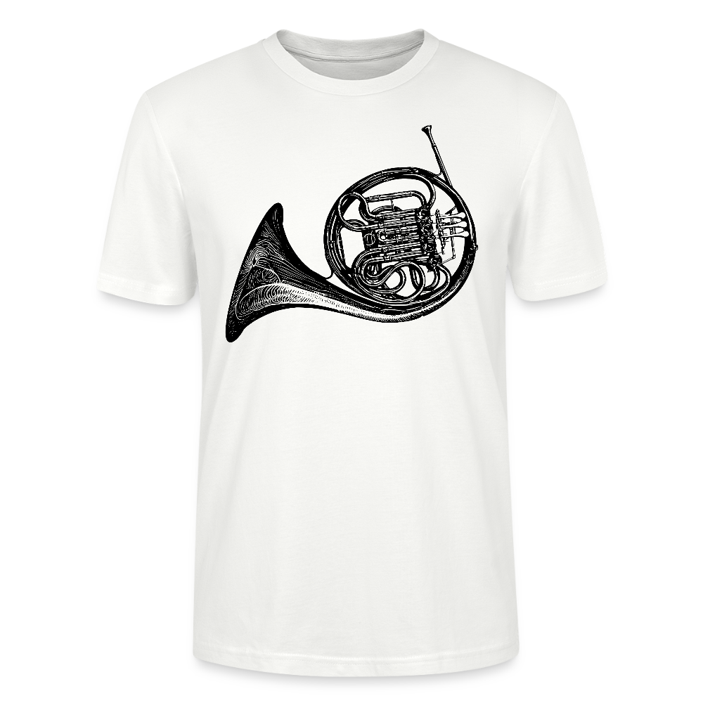 Waldhorn - schwarz - Bio T-Shirt Standard Unisex - Weiß