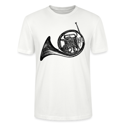 Waldhorn - schwarz - Bio T-Shirt Standard Unisex - Weiß