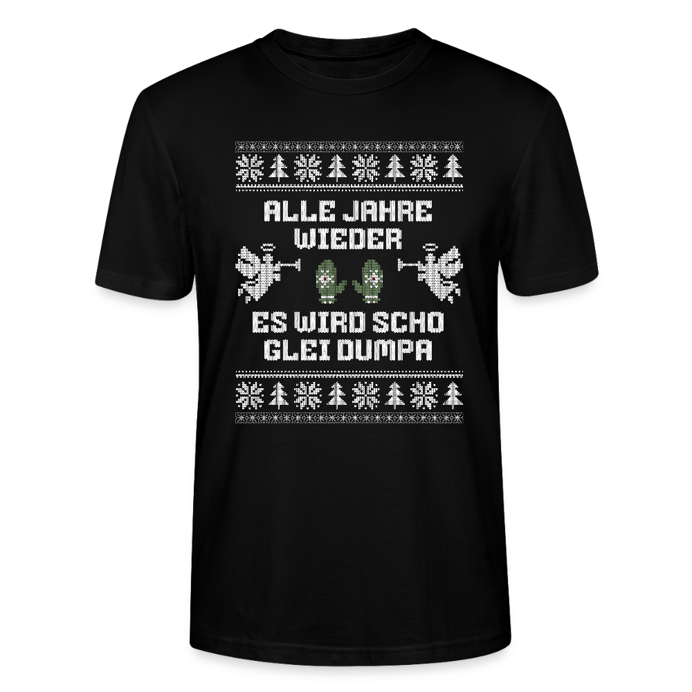 Es wird scho glei dumpa - Bio T-Shirt Unisex - Schwarz