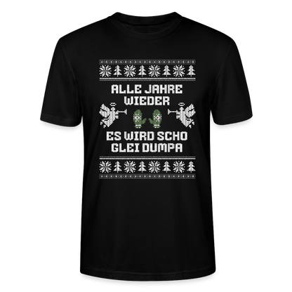 Es wird scho glei dumpa - Bio T-Shirt Unisex - Schwarz