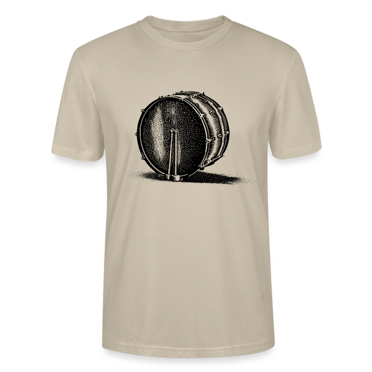 Große Trommel - schwarz - Bio T-Shirt Standard Unisex - Beige