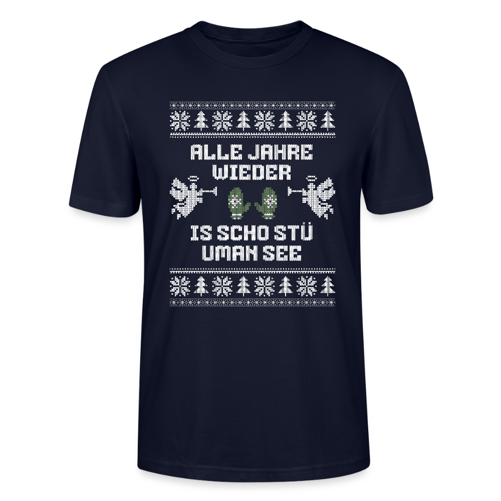 Is scho stü uman See - Bio T-Shirt Unisex - Navy