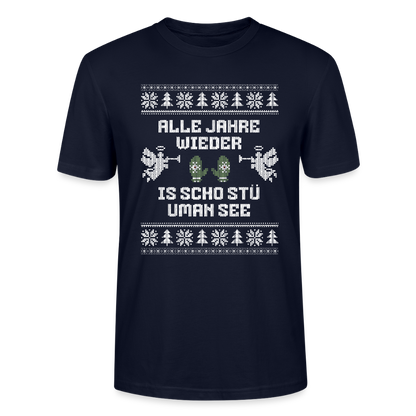 Is scho stü uman See - Bio T-Shirt Unisex - Navy