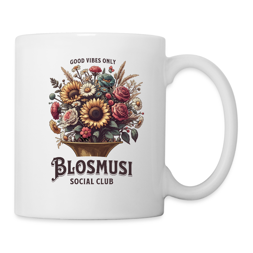 Tasse Blosmusi Social Club - Weiß