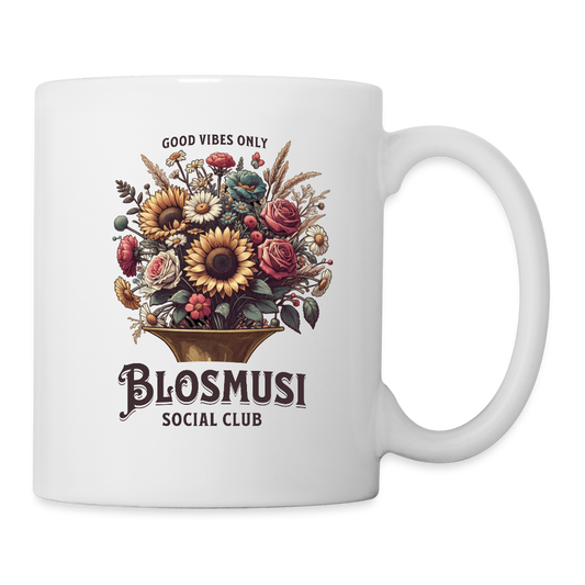 Tasse Blosmusi Social Club - Weiß