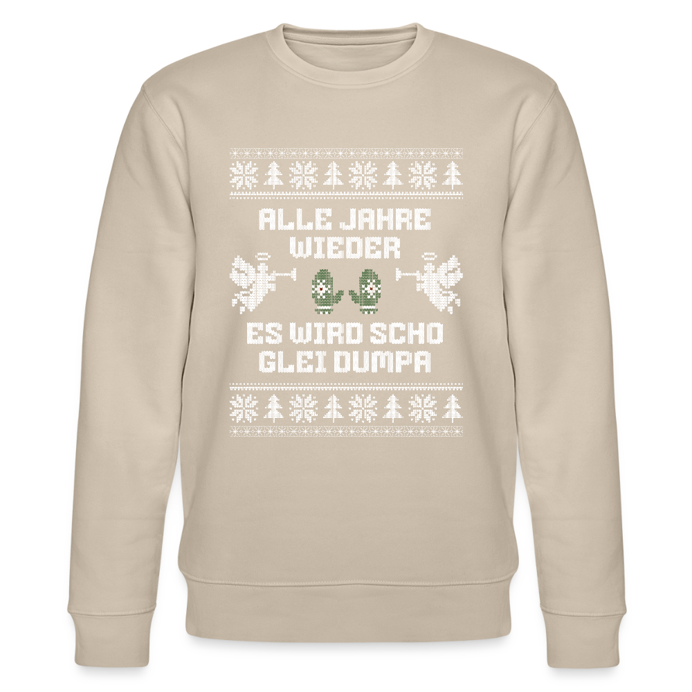 Es wird scho glei dumpa - Bio-Sweatshirt Unisex - Beige