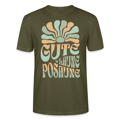 Posaune Shirt "Gute Laune" - Bio Standard Unisex - Khaki