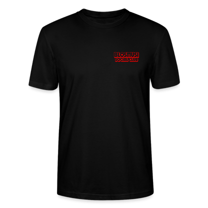 Frag mich nie - front & back - Bio T-Shirt Standard - Schwarz