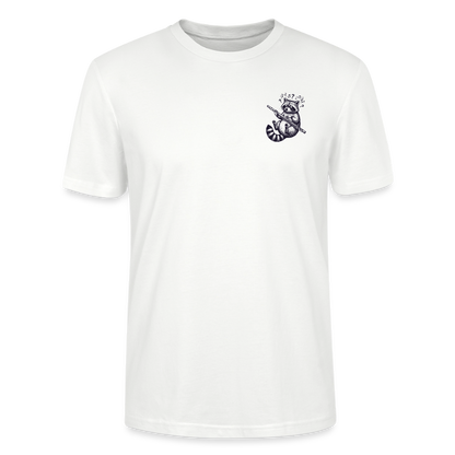 Struggle Waschbär - Querflöte - Bio T-Shirt Standard - Weiß