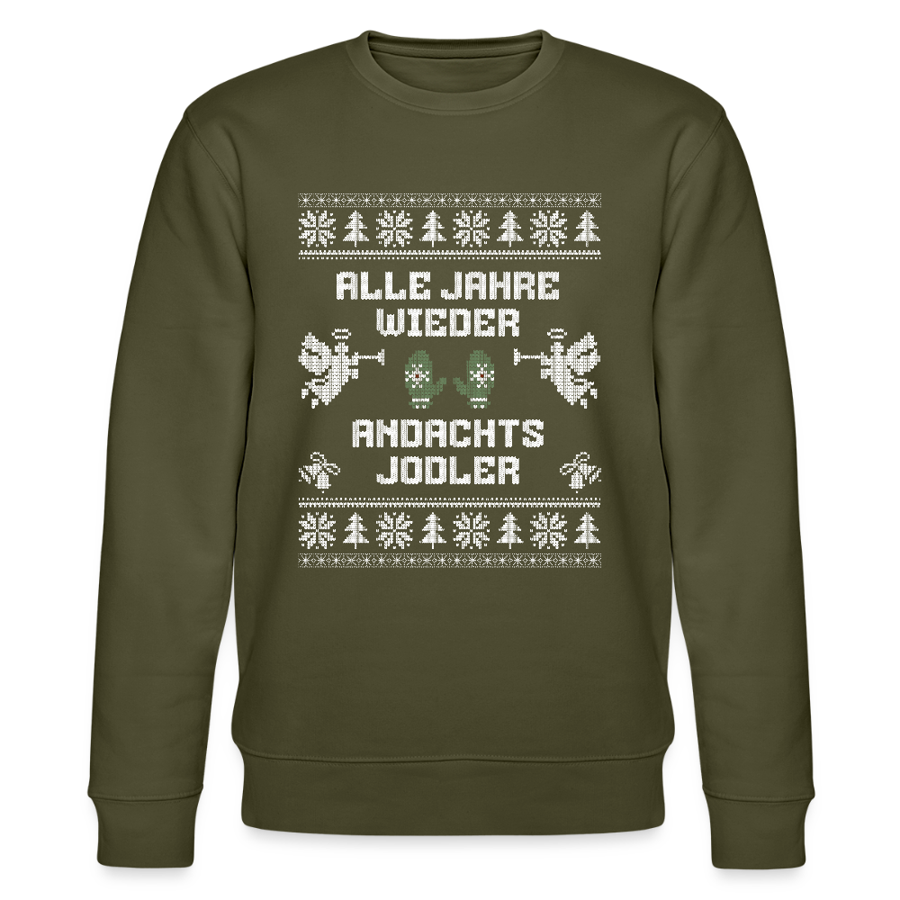 Andachtsjodler - Bio-Sweatshirt Unisex - Khaki