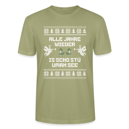 Is scho stü uman See - Bio T-Shirt Unisex - Nebelgrün
