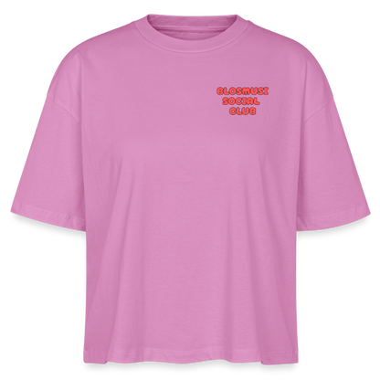 Herz für Marketender - front & back - Bio T-Shirt Cropped - Pink