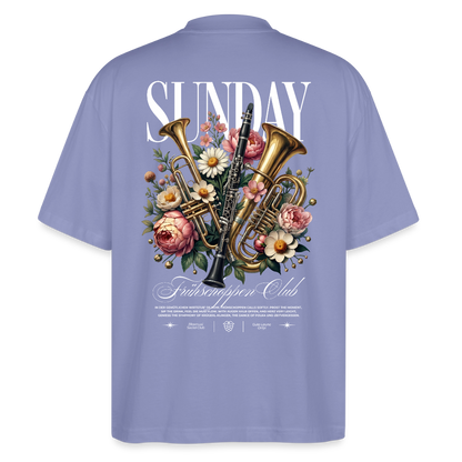 Blosmusi Social Club - front & back - Bio-T-Shirt Oversized - Violett