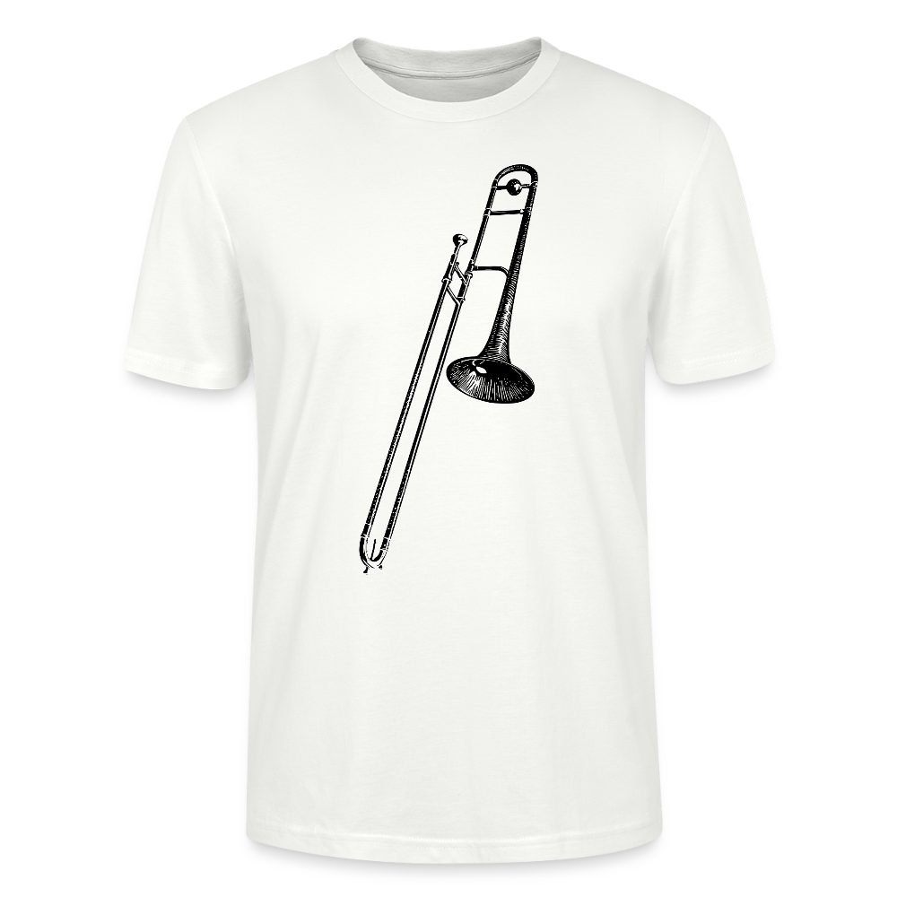 Posaune - schwarz - Bio T-Shirt Standard Unisex - Weiß