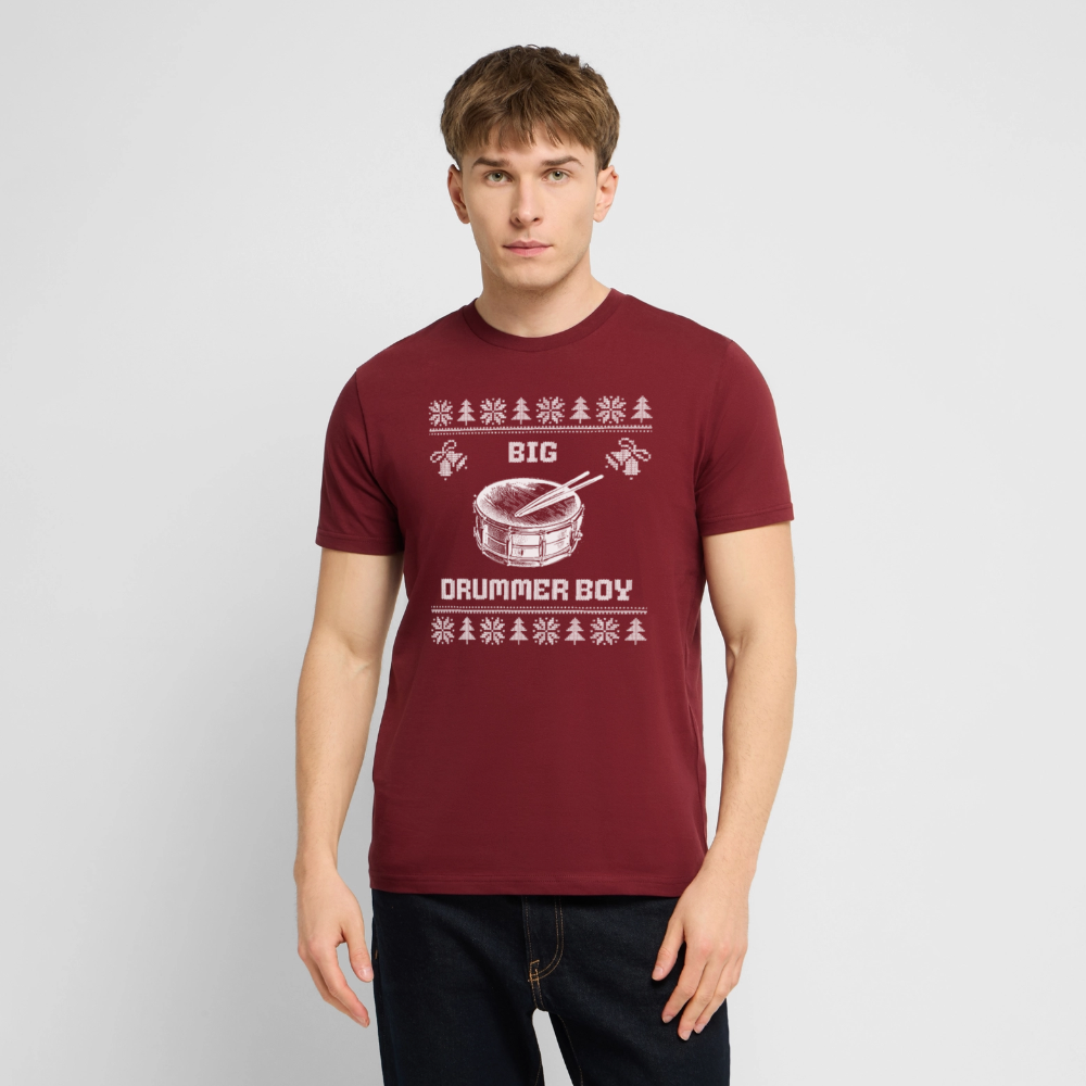 Big Drummer Boy - kleine Trommel - Bio T-Shirt Unisex - Burgunderrot