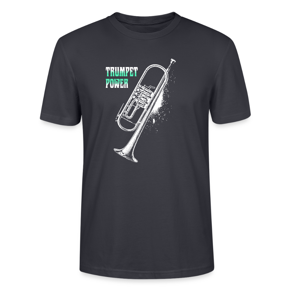 Trumpet Power - Trompete - T-Shirt Unisex - Dunkles Graublau