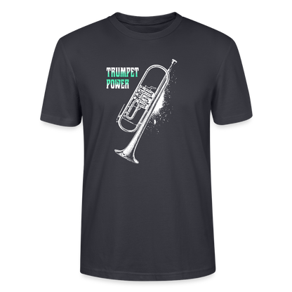 Trumpet Power - Trompete - T-Shirt Unisex - Dunkles Graublau