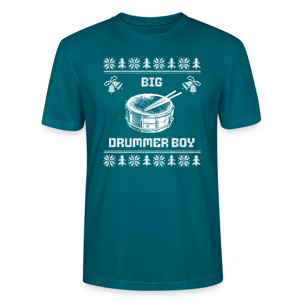 Big Drummer Boy - kleine Trommel - Bio T-Shirt Unisex - Ozeanblau