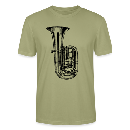 Tuba - schwarz - Bio T-Shirt Standard Unisex - Nebelgrün