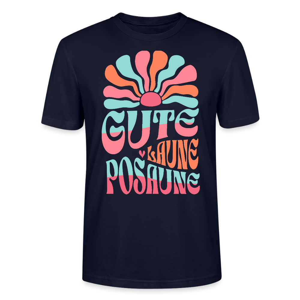 Posaune Shirt "Gute Laune" - Bio Standard Unisex - Navy