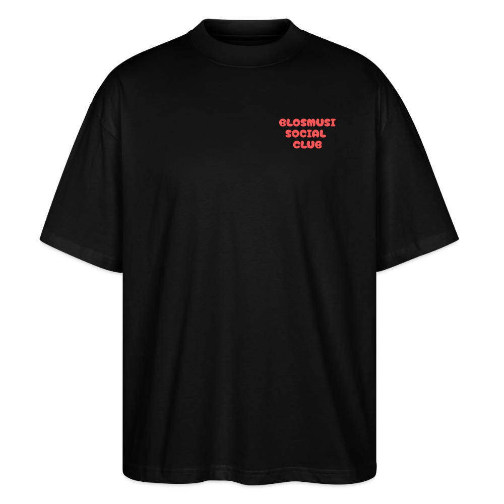 Herz für Marketender - front & back - Bio T-Shirt Oversized - Schwarz