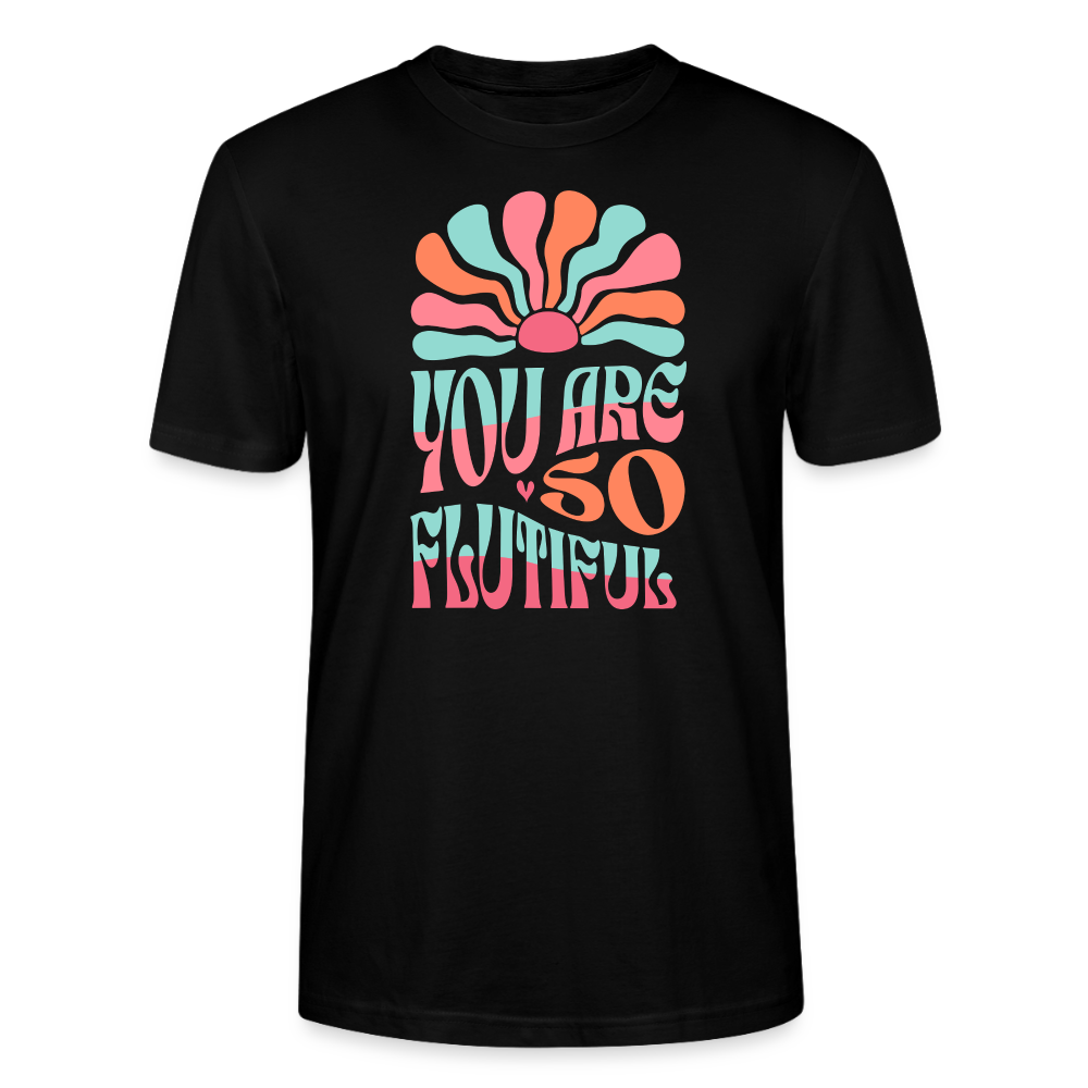 You are flutiful - Querflöte - Bio T-Shirt Standard - Schwarz