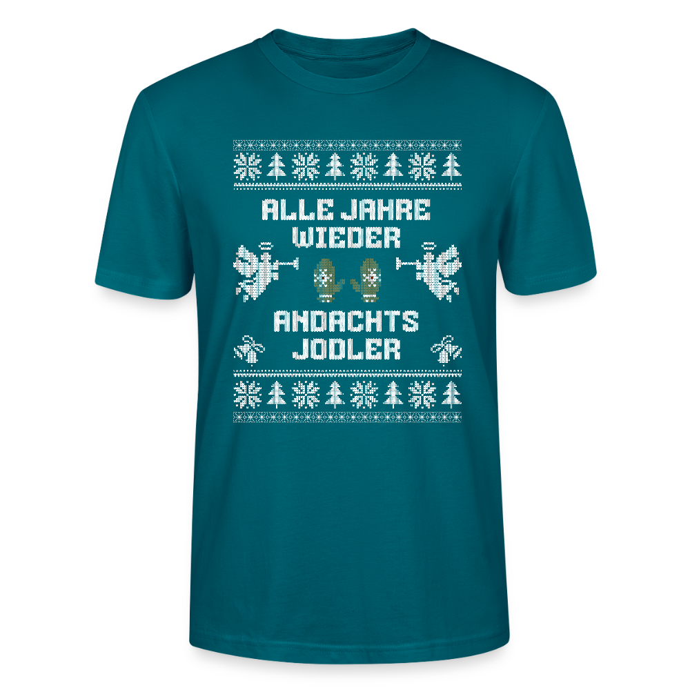 Andachtsjodler - Bio T-Shirt Unisex - Ozeanblau