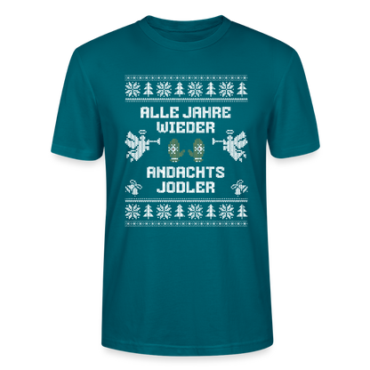 Andachtsjodler - Bio T-Shirt Unisex - Ozeanblau
