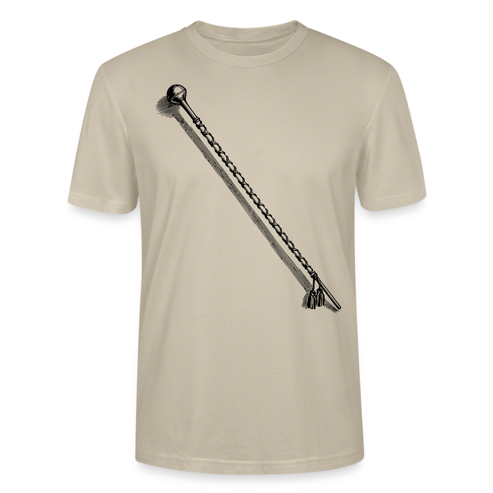 Tambourstab - schwarz - Bio T-Shirt Standard Unisex - Beige