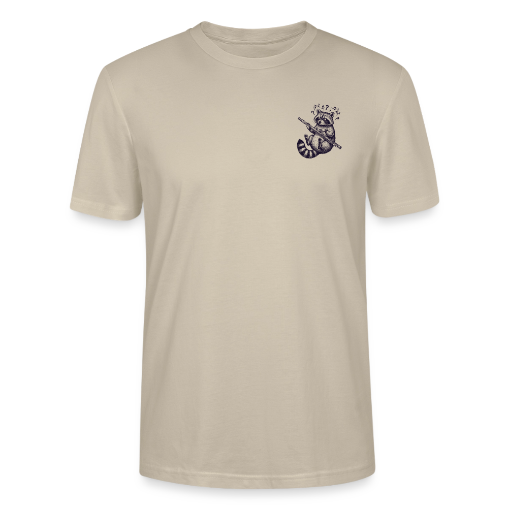 Struggle Waschbär - Querflöte - Bio T-Shirt Standard - Beige