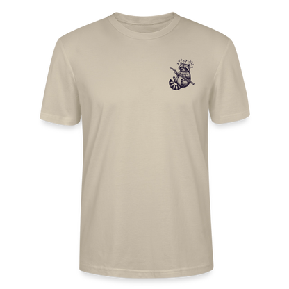 Struggle Waschbär - Querflöte - Bio T-Shirt Standard - Beige