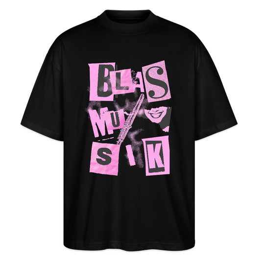 ⚡️Blasmusik - Piccolo- Bio T-Shirt Oversized Unisex - Schwarz