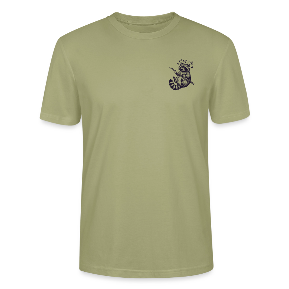 Struggle Waschbär - Querflöte - Bio T-Shirt Standard - Nebelgrün