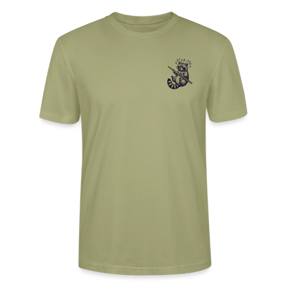 Struggle Waschbär - Querflöte - Bio T-Shirt Standard - Nebelgrün