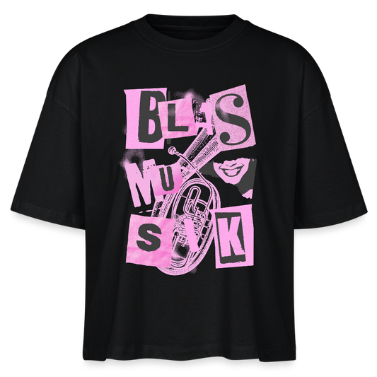 ⚡️Blasmusik - Bariton/Tenorhorn - Bio-T-Shirt Frauen - Schwarz