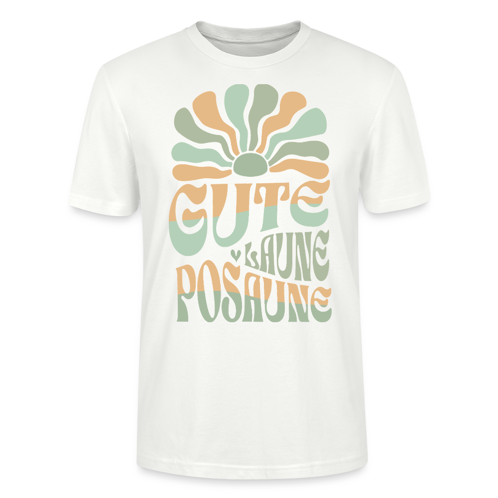 Posaune Shirt "Gute Laune" - Bio Standard Unisex - Weiß