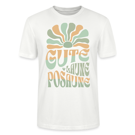 Posaune Shirt "Gute Laune" - Bio Standard Unisex - Weiß