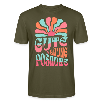 Posaune Shirt "Gute Laune" - Bio Standard Unisex - Khaki