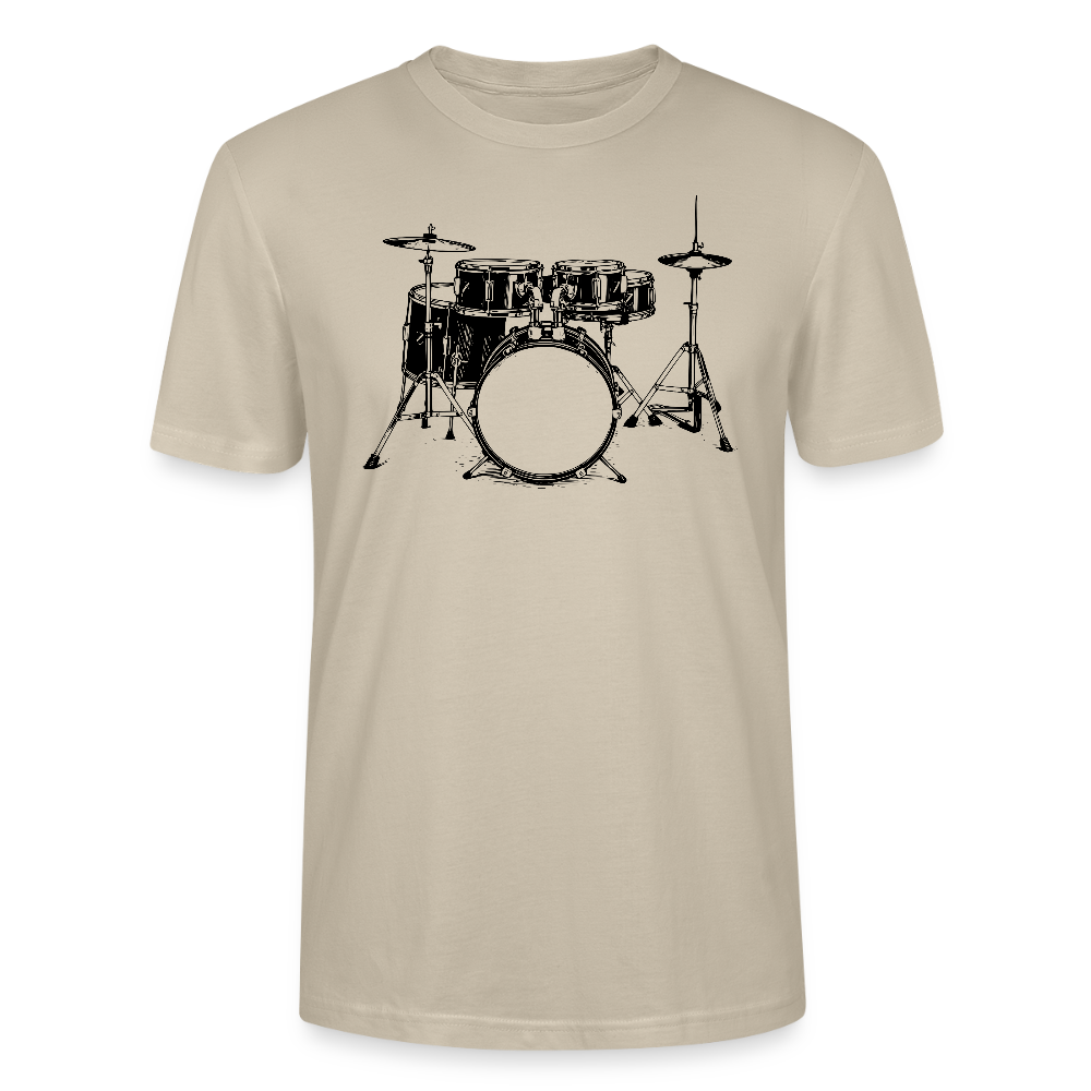 Drum Set - schwarz - Bio T-Shirt Standard Unisex - Beige