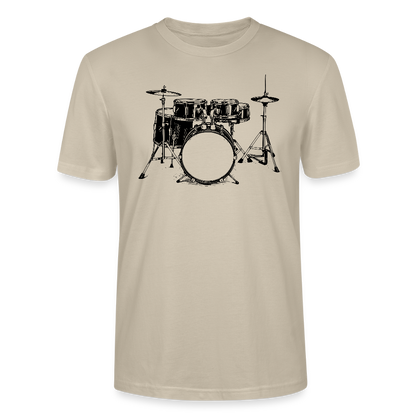 Drum Set - schwarz - Bio T-Shirt Standard Unisex - Beige