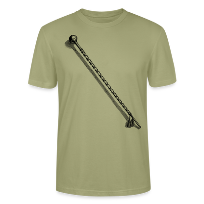 Tambourstab - schwarz - Bio T-Shirt Standard Unisex - Nebelgrün