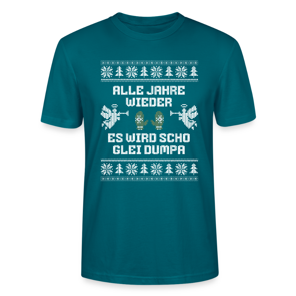 Es wird scho glei dumpa - Bio T-Shirt Unisex - Ozeanblau