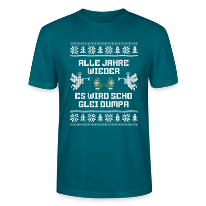 Es wird scho glei dumpa - Bio T-Shirt Unisex - Ozeanblau
